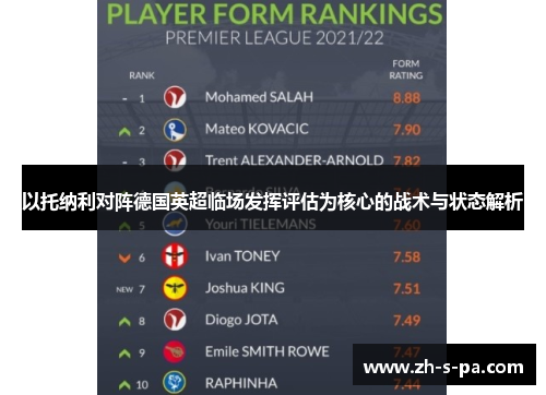 以托纳利对阵德国英超临场发挥评估为核心的战术与状态解析 以托纳利对阵德国英超临场发挥评估为核心的战术与状态解析